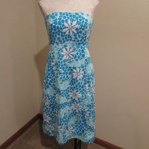Lilly Pulitzer Leopard Lounge strapless dress